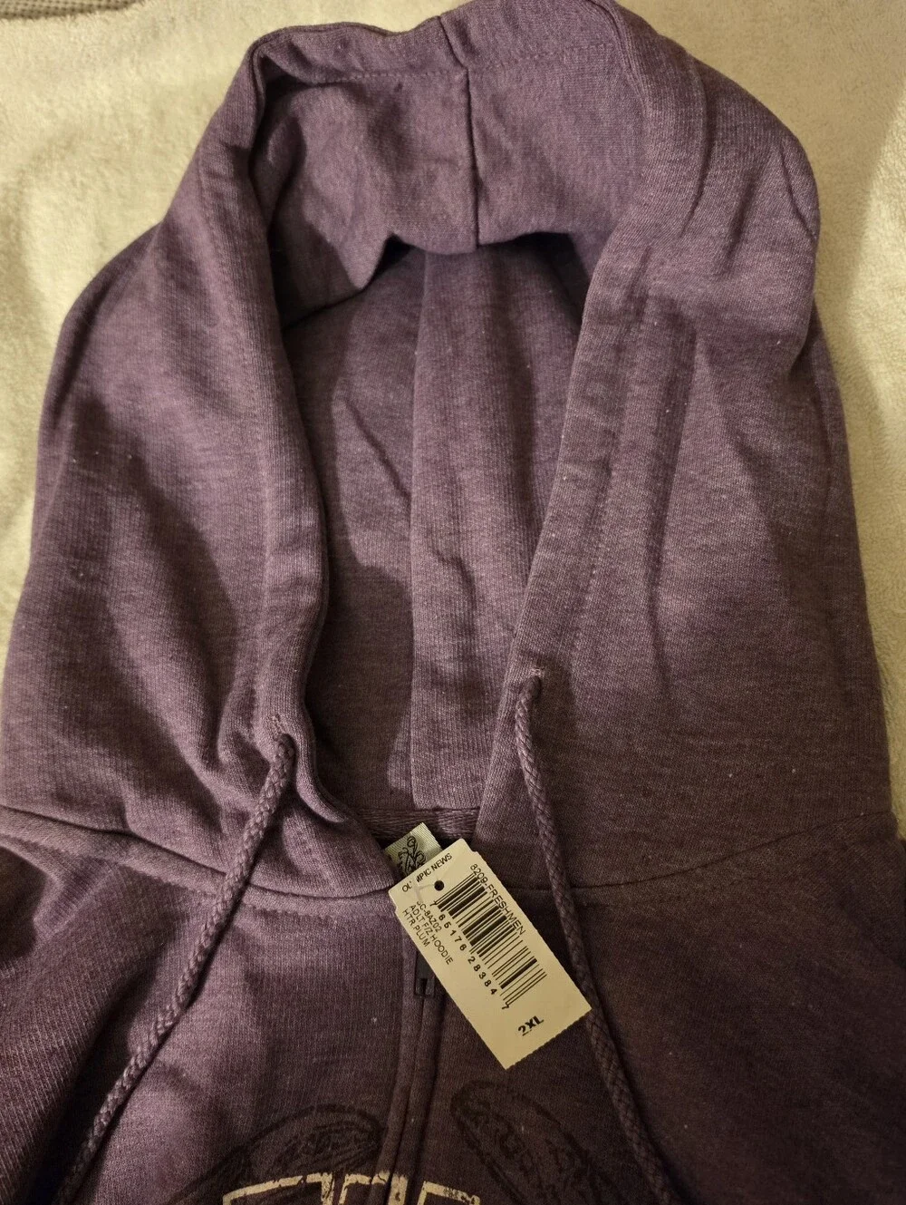 Baltimore MD Purple Zip-Up Hoodie Sweatshirt - XX-Large